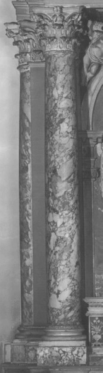 colonna, elemento d'insieme di Fadiga Vincenzo (bottega) (sec. XVII)