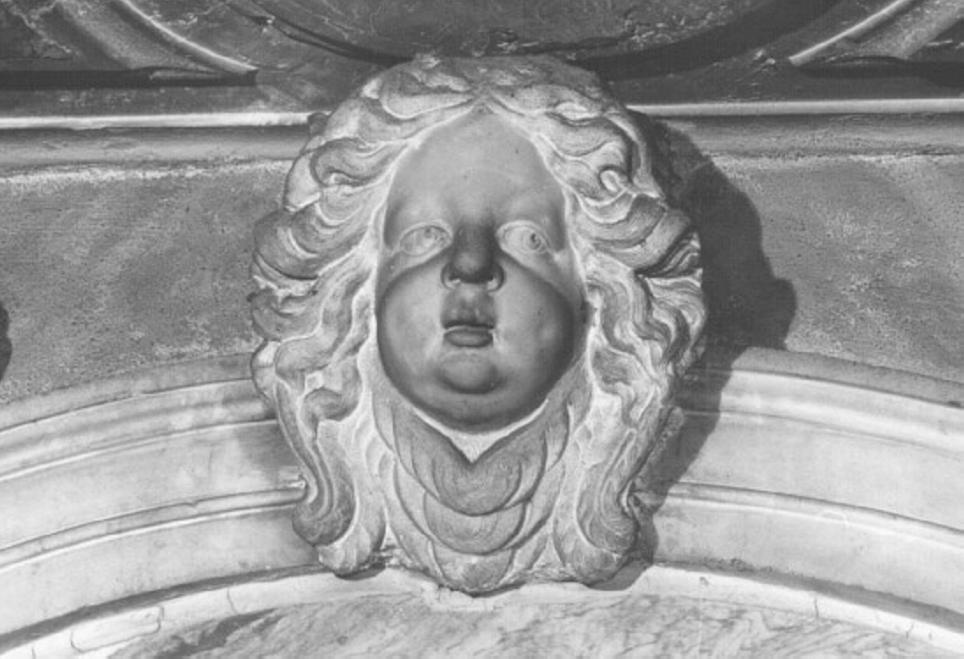 testa di leone (decorazione plastica, elemento d'insieme) di Fadiga Vincenzo (bottega) (sec. XVII)