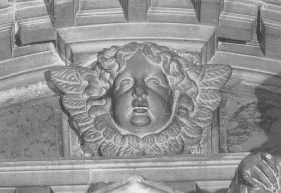 cherubino (decorazione plastica, elemento d'insieme) di Cassetti Giacomo (attribuito) (fine/inizio secc. XVII/ XVIII)