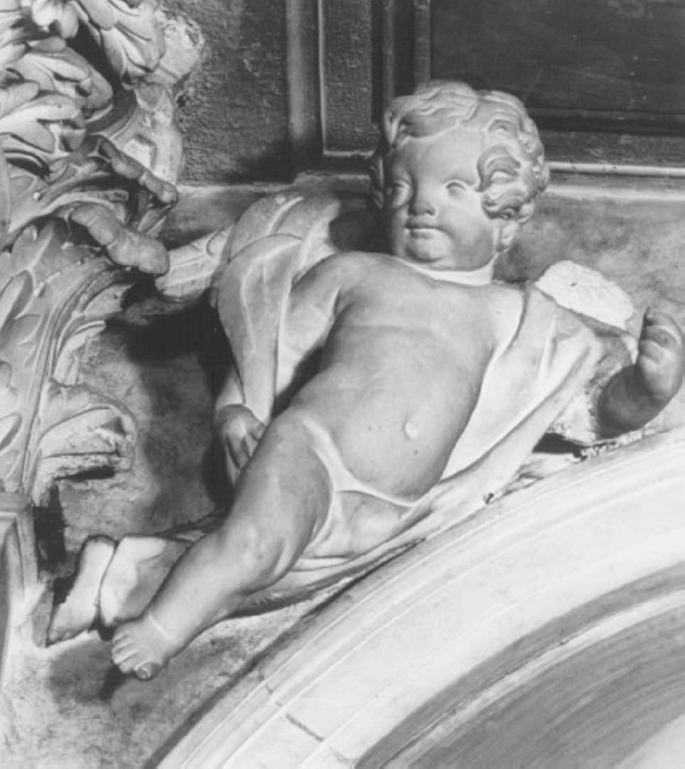 angelo (statua, elemento d'insieme) di Cassetti Giacomo (attribuito) (fine/inizio secc. XVII/ XVIII)