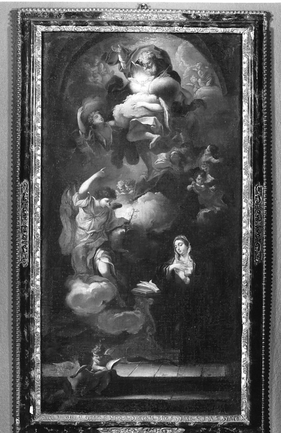 Annunciazione (dipinto) di Ugolini Agostino (attribuito) (sec. XVII)