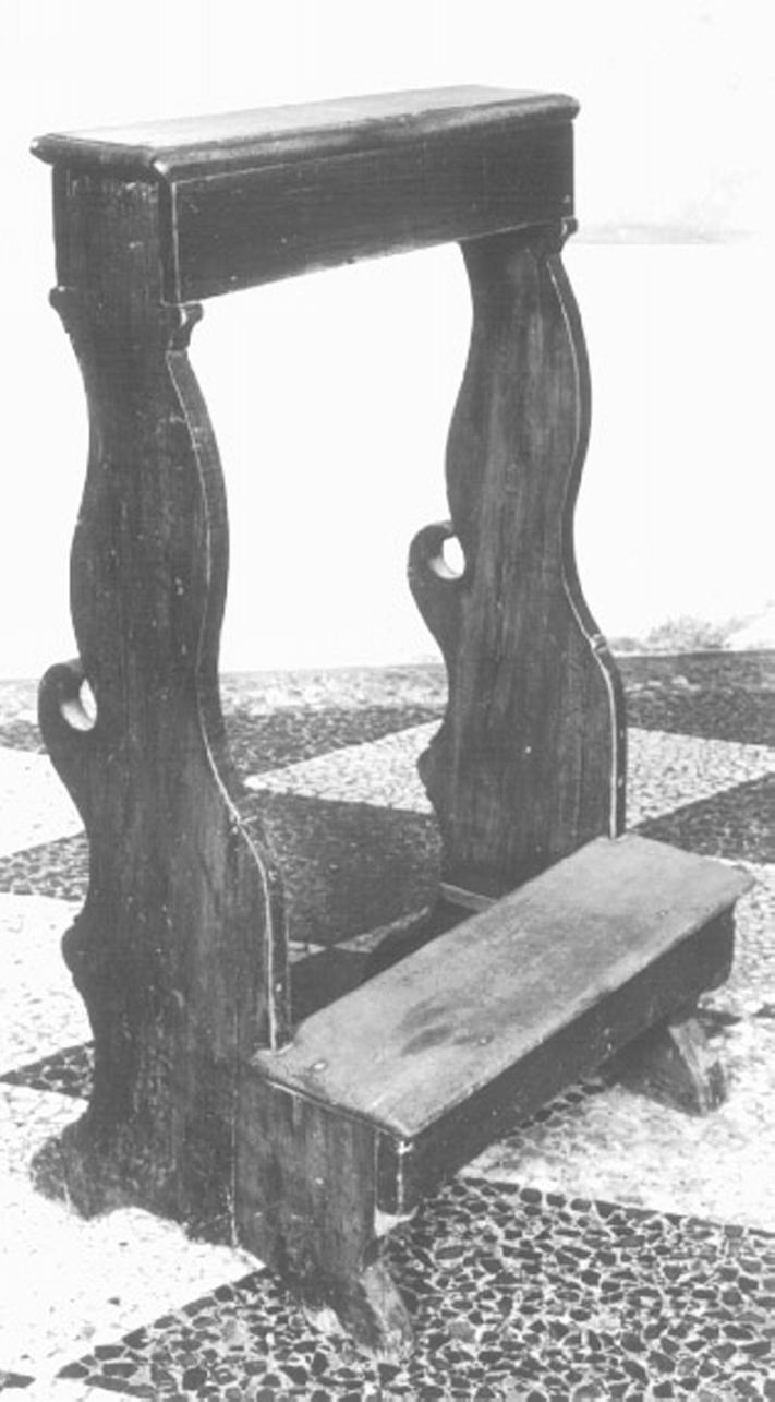 inginocchiatoio, serie - ambito vicentino (sec. XIX)