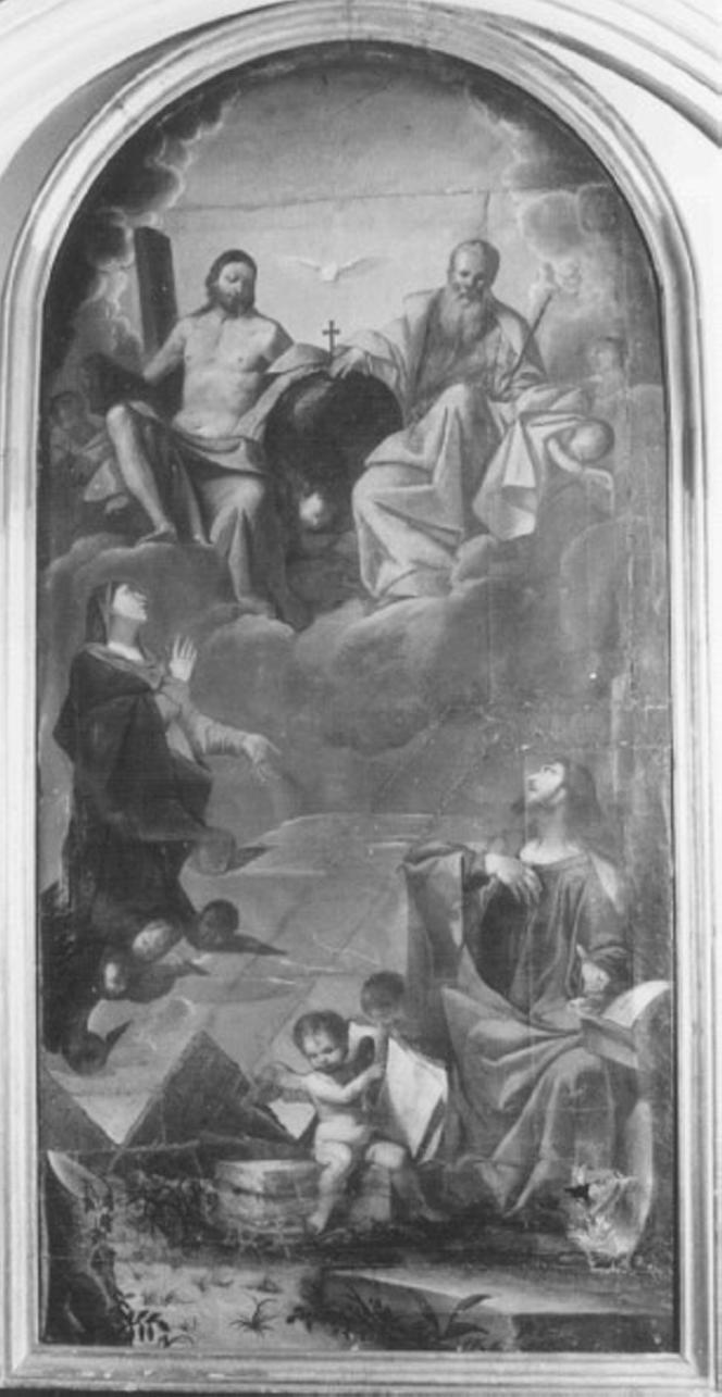 Visione di San Giovanni Evangelista (dipinto) di Carpioni Giulio (scuola) (secc. XVII/ XVIII)