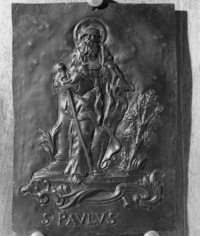 San Paolo (placchetta) - produzione veronese (sec. XVIII)