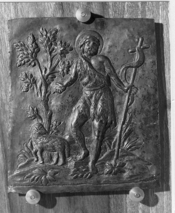 San Giovanni Battista (placchetta) - produzione veronese (sec. XVIII)