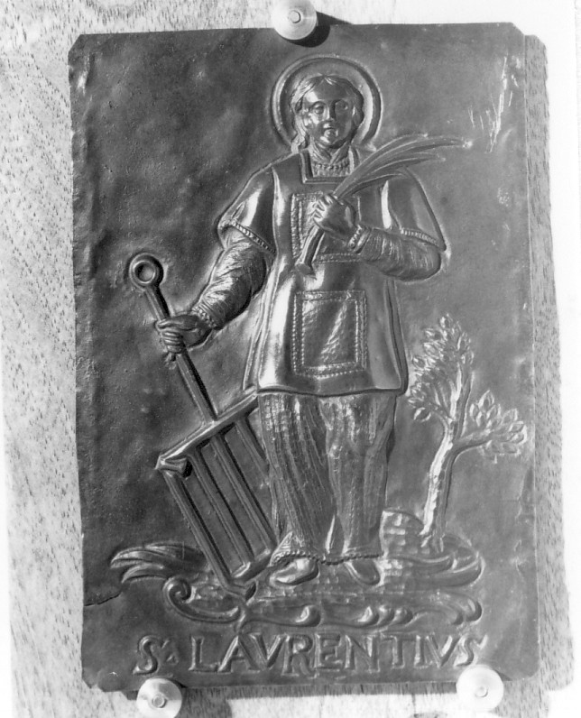 San Lorenzo (placchetta) - produzione veronese (sec. XVIII)