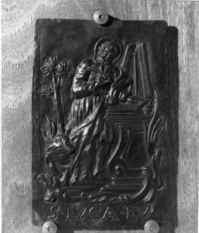 San Luca (placchetta) - produzione veronese (sec. XVIII)