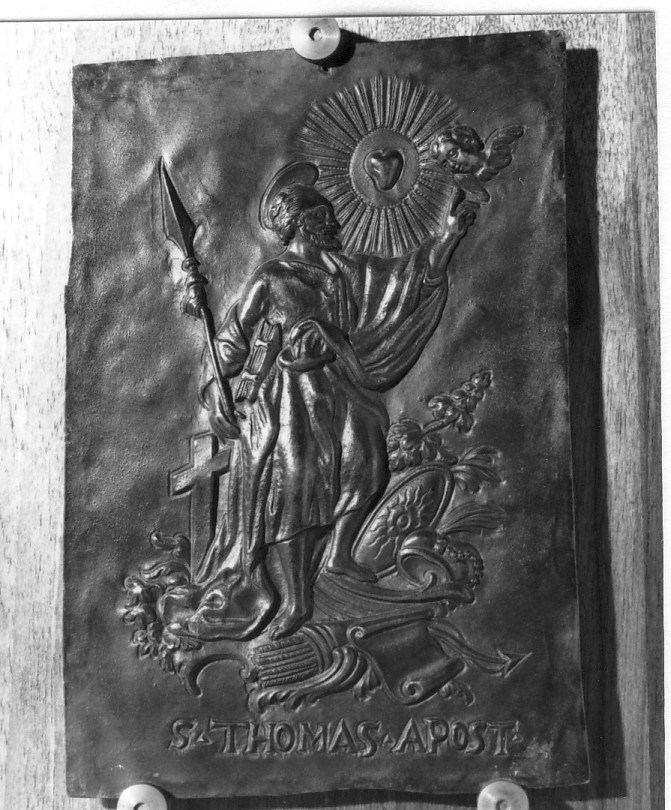 San Tommaso (placchetta) - produzione veronese (sec. XVIII)