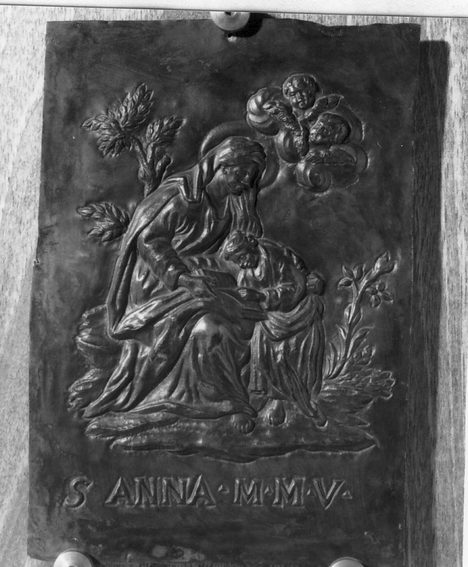 Sant'Anna (placchetta) - produzione veronese (sec. XVIII)