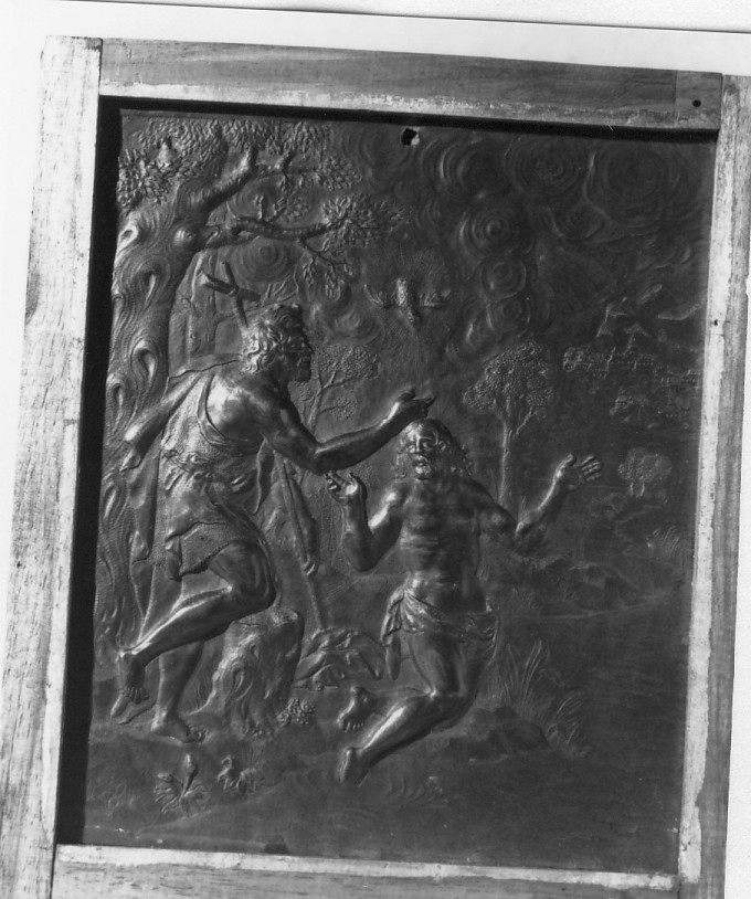 battesimo di Cristo (placchetta) - produzione veronese (sec. XVIII)