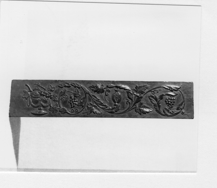 motivo decorativo (matrice) - produzione veronese (sec. XIX)