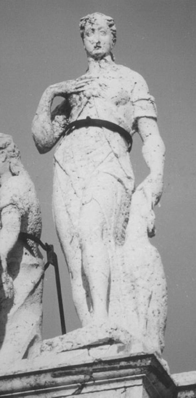 figura femminile (statua) di Albanese Giovanni Battista (attribuito) (sec. XVII)