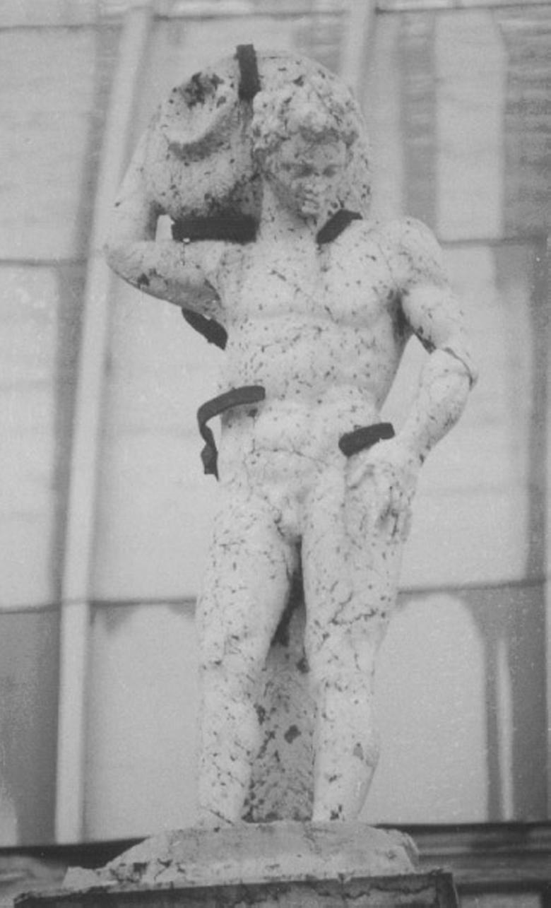 figura maschile (statua) di Albanese Giovanni Battista (attribuito) (secc. XVI/ XVII)