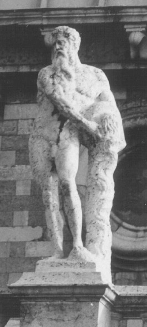 figura maschile (statua) di Albanese Giovanni Battista (attribuito) (sec. XVII)