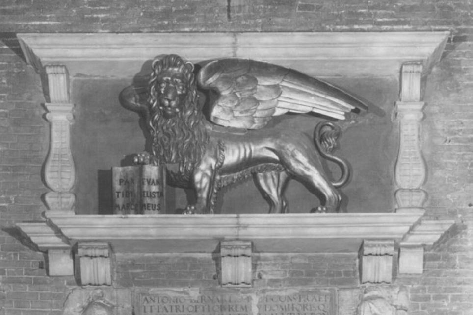San Marco Evangelista (statua) di Pittoni Girolamo Da Lumignano (sec. XVI)