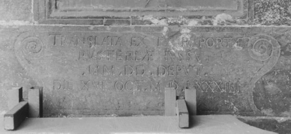 motivo decorativo (lapide) - ambito veneto (sec. XVI)