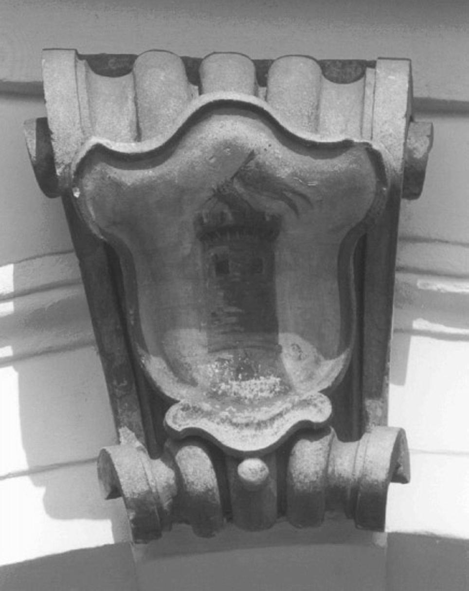 stemma gentilizio (rilievo) - ambito veneto (secc. XVIII/ XIX)