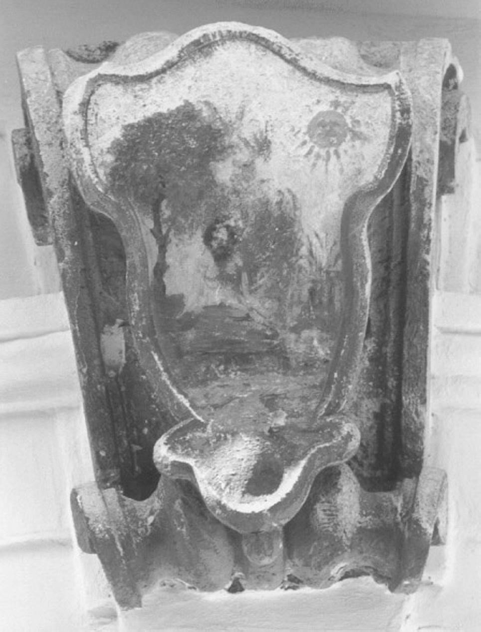 stemma gentilizio (rilievo) - ambito veneto (secc. XVIII/ XIX)