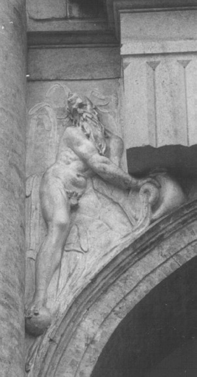 divinità fluviali (decorazione plastica) di Rubini Lorenzo (e aiuti) (sec. XVI)