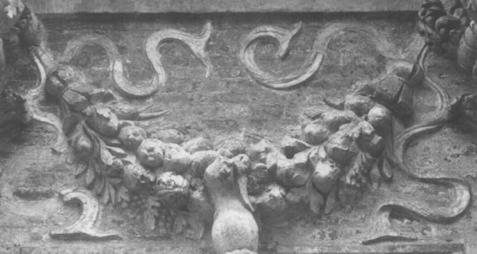 motivo decorativo (decorazione plastica) di Rubini Lorenzo (e aiuti) (sec. XVI)