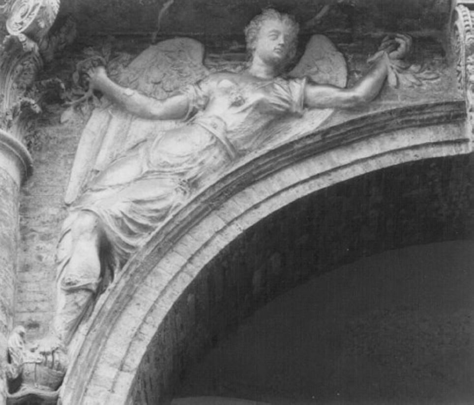 figura allegorica femminile (decorazione plastica) di Rubini Lorenzo (e aiuti) (sec. XVI)
