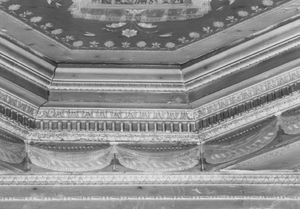 motivo decorativo (dipinto) - ambito vicentino (sec. XVIII)