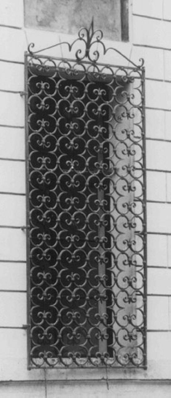 inferriata - ambito veneto (terzo quarto sec. XVII)