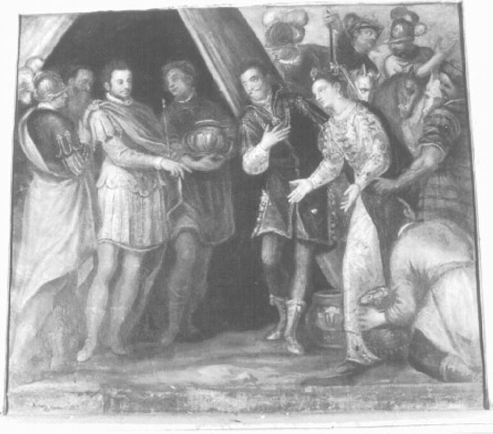 David e Abigail (dipinto) di Maganza Alessandro (e aiuti) (secc. XVI/ XVII)