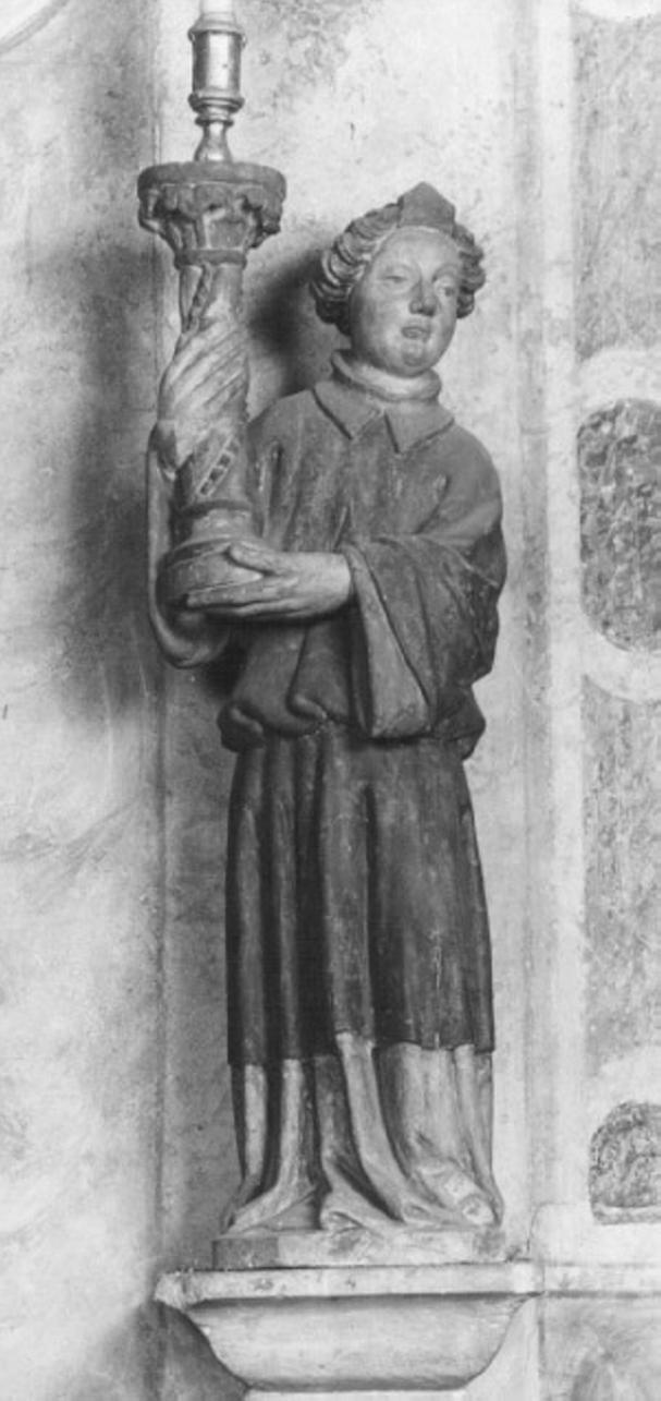 angelo reggicandelabro (statua) di Niccolò da Venezia (primo quarto sec. XV)