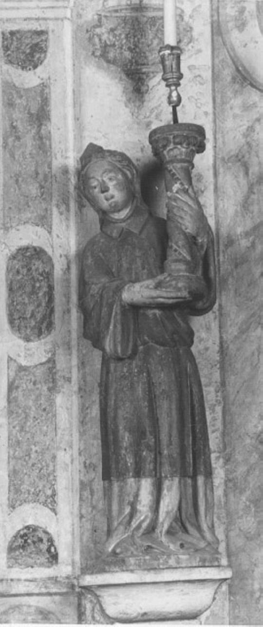 angelo reggicandelabro (statua) di Niccolò da Venezia (primo quarto sec. XV)