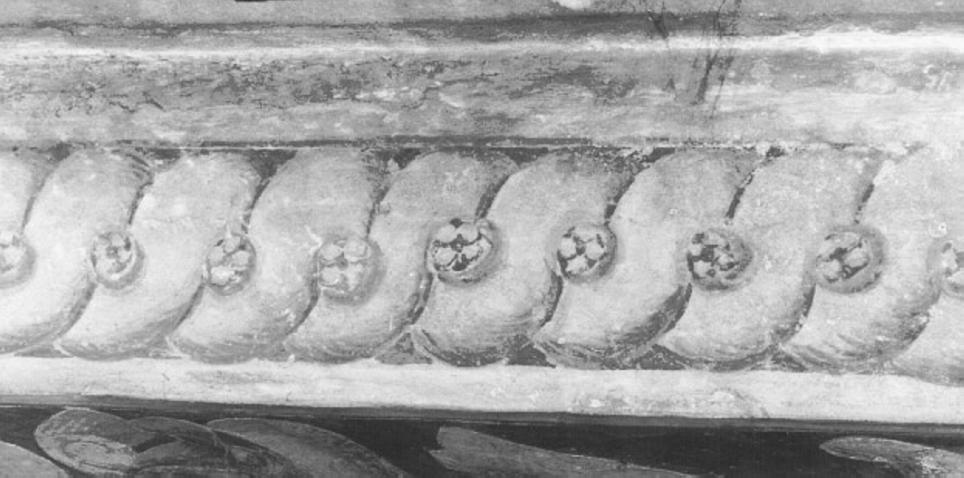 motivo decorativo a intreccio (dipinto) - ambito vicentino (sec. XVII)