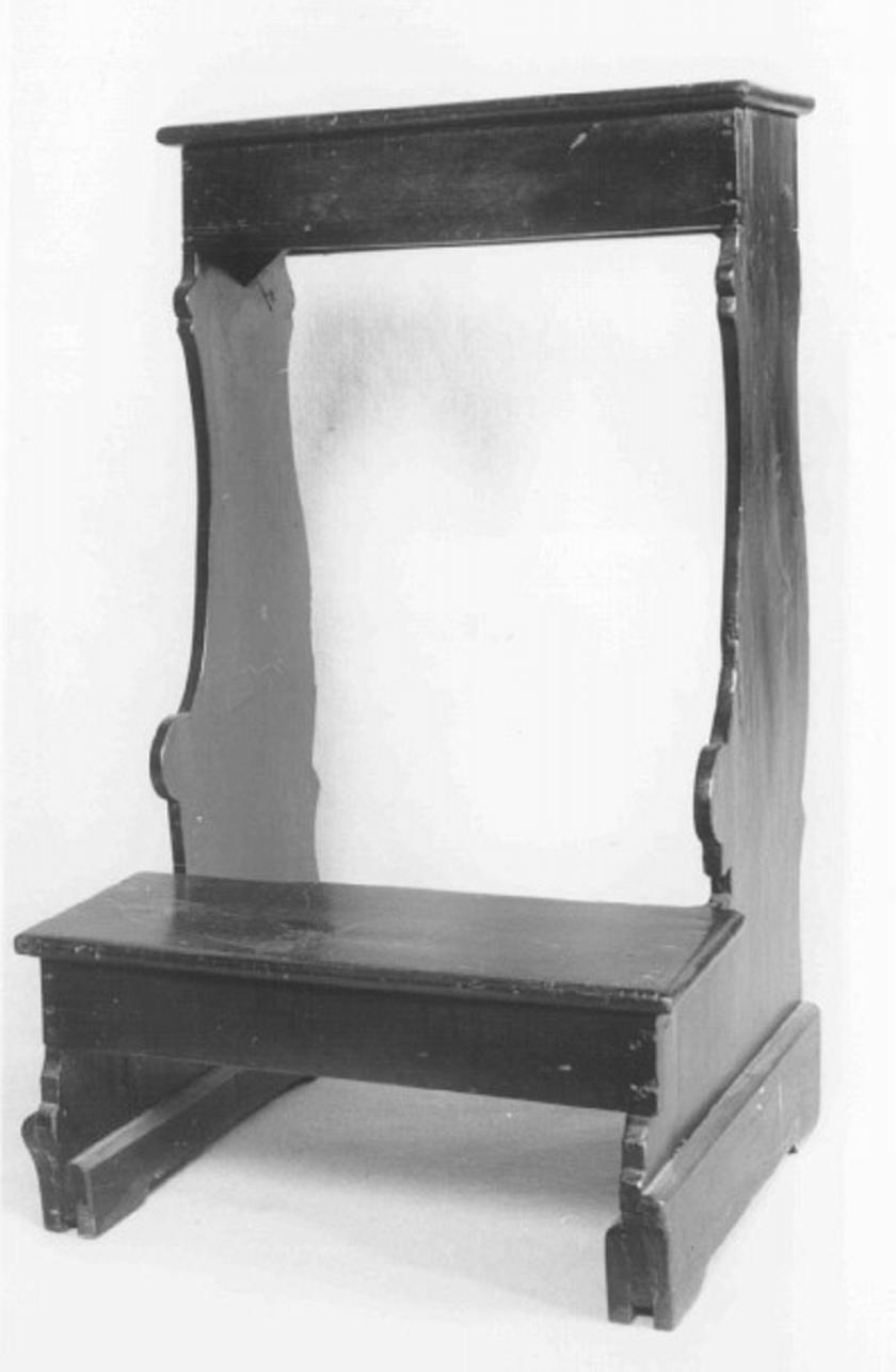 inginocchiatoio - ambito veneto (seconda metà sec. XVIII)