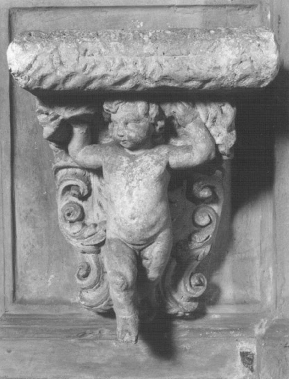 angioletto (statua, elemento d'insieme) - bottega vicentina (sec. XVII)