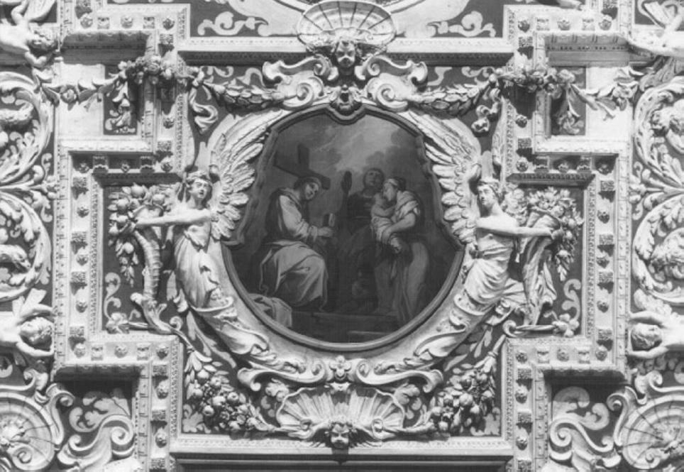 motivi decorativi vegetali con putti alati (decorazione plastica) di Viseto Rinaldo (sec. XVII)