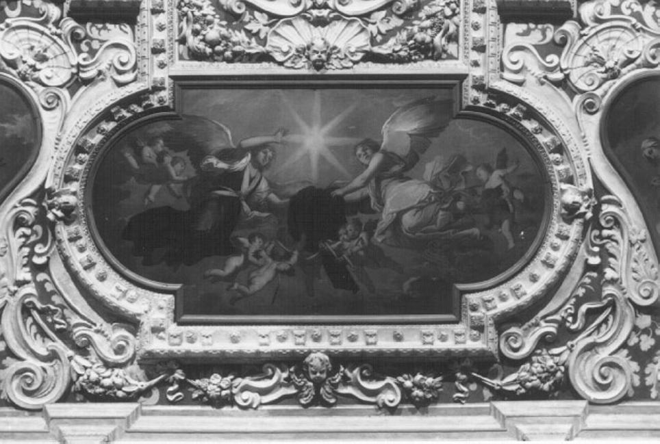 cherubini e motivi decorativi fitomorfi (decorazione plastica, serie) di Viseto Rinaldo (sec. XVII)