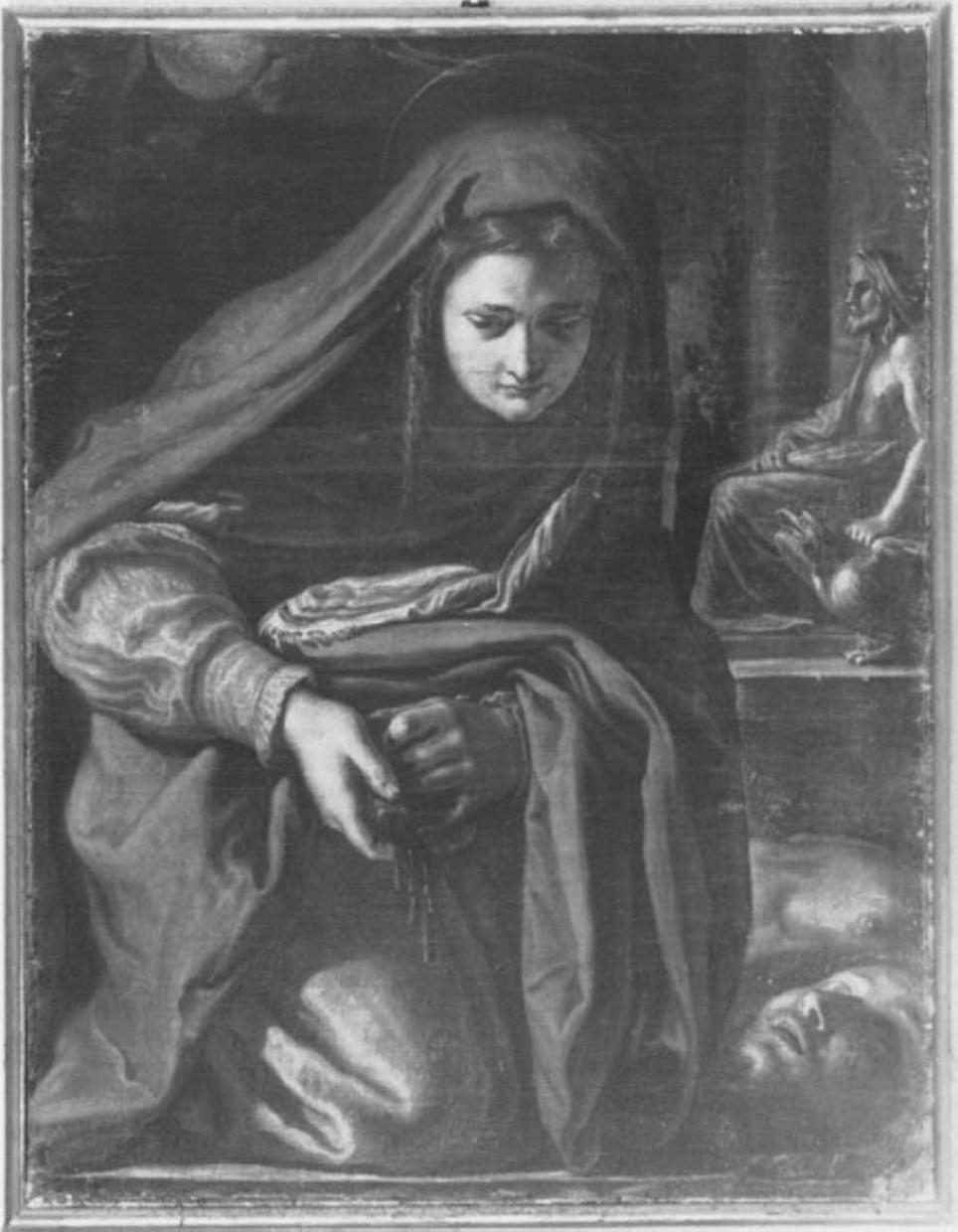 Santa (dipinto) di Ferrari Luca detto Luca Da Reggio (maniera) (sec. XVII)