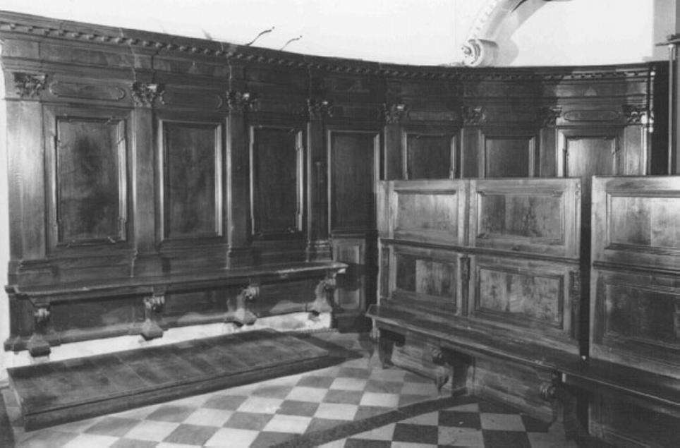 stalli del coro - ambito veneto (sec. XVIII)