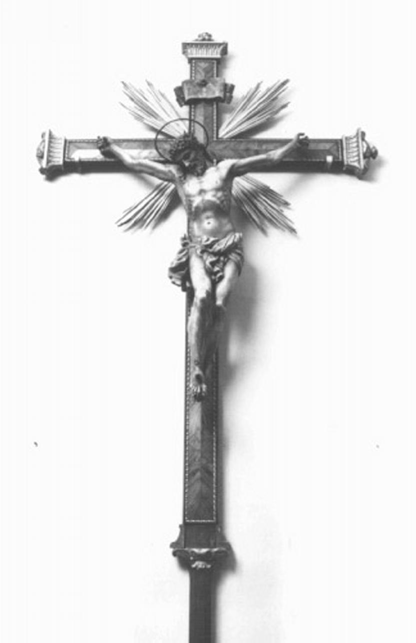 Cristo crocifisso (croce processionale) - ambito veneto (prima metà sec. XIX)