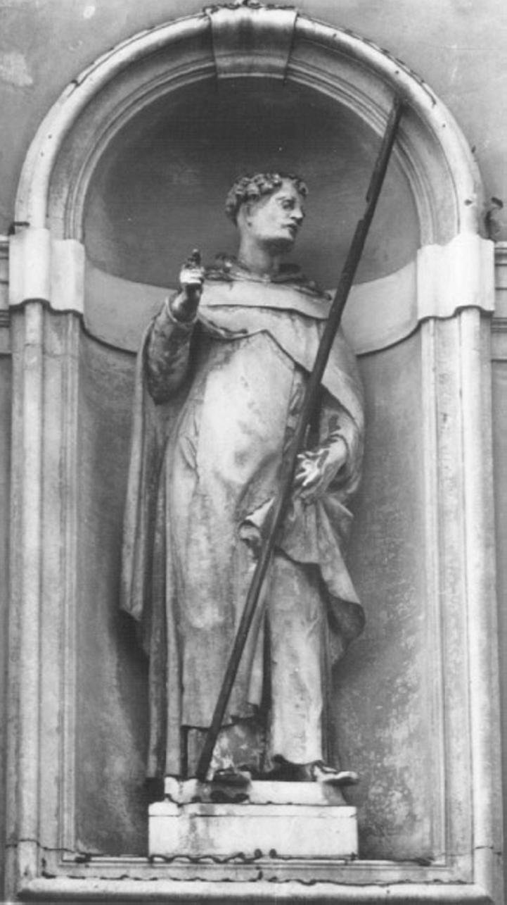 Santo (statua) di Bartolomei Francesco (attribuito), Leoni Francesco (attribuito), Uliaco Michelangelo detto Leoneda (attribuito) (sec. XVIII)