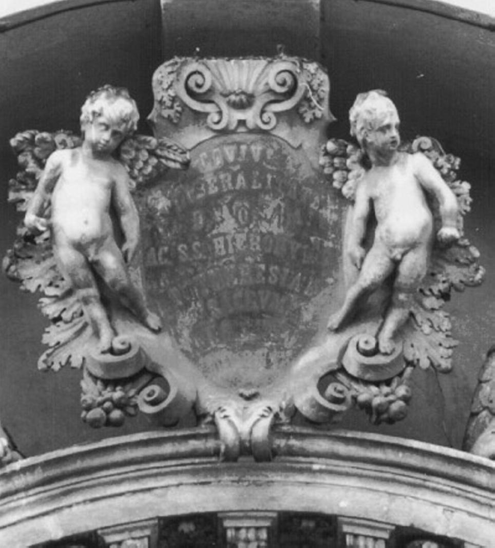 angioletti con ghirlande (decorazione plastica) di Uliaco Francesco (sec. XVIII)