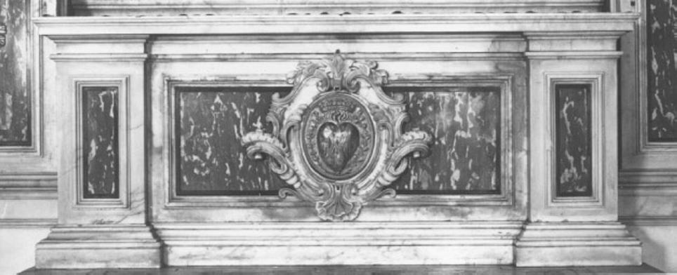 mensa d'altare di Pagani Carlo (attribuito) (sec. XVIII)
