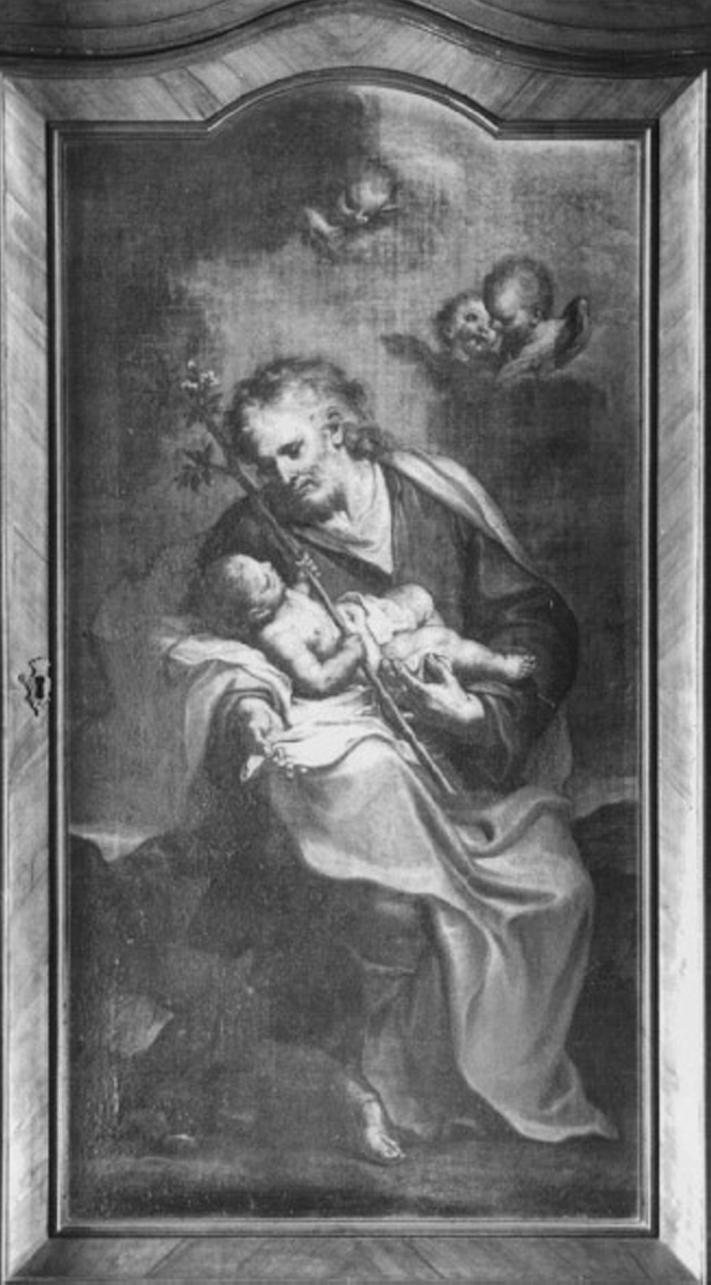 San Giuseppe e Gesù Bambino (dipinto) di Litterini Agostino (attribuito) (sec. XVIII)