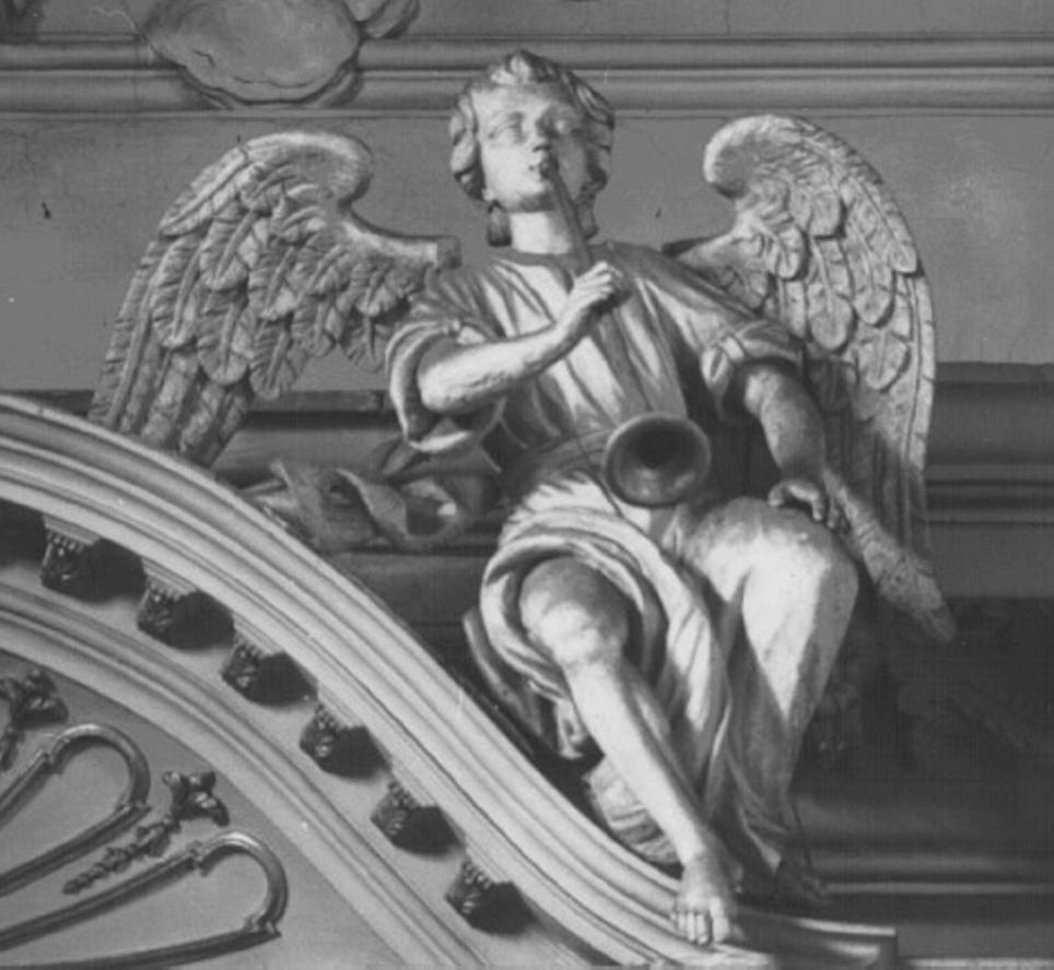 angelo musicante (statua) di Massari Giorgio (sec. XVIII)