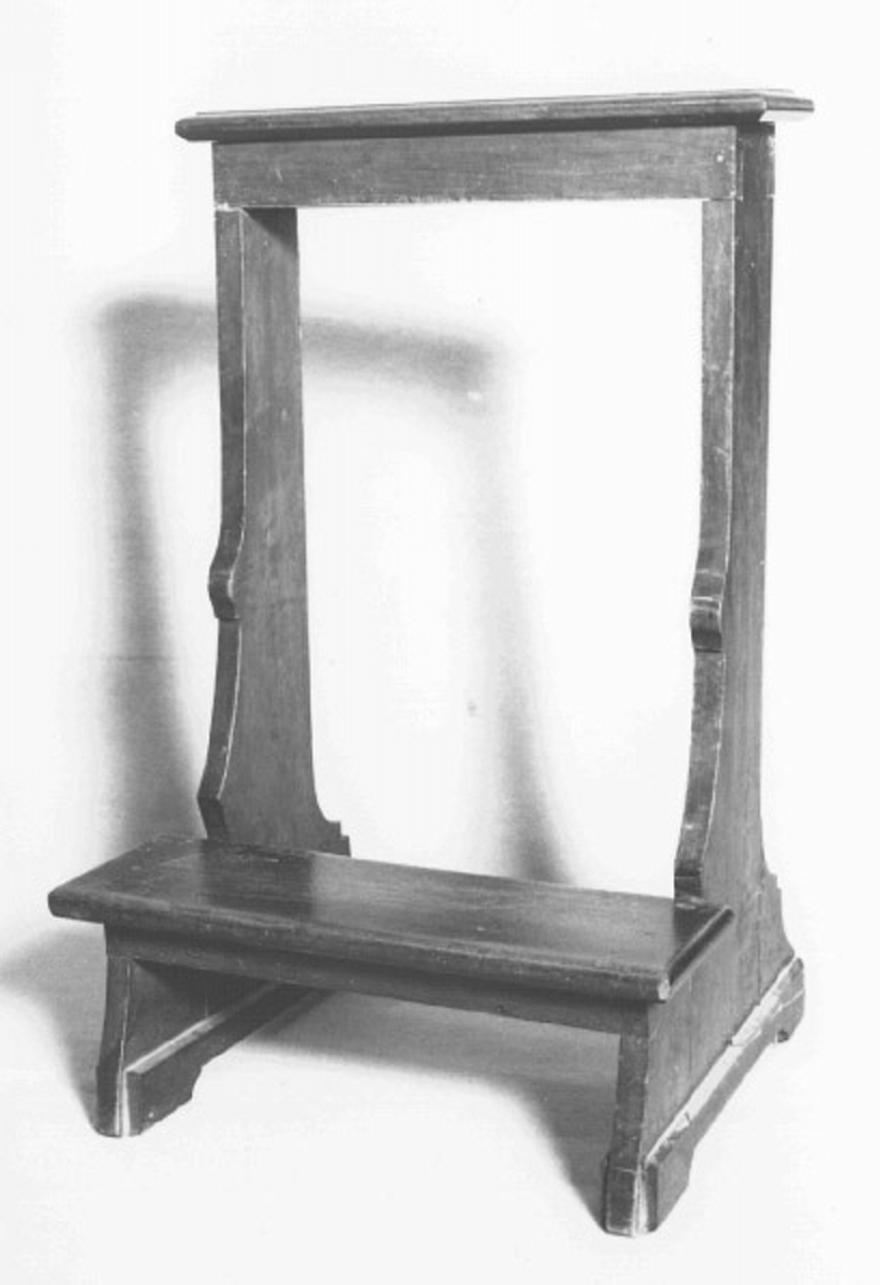 inginocchiatoio - ambito vicentino (sec. XIX)