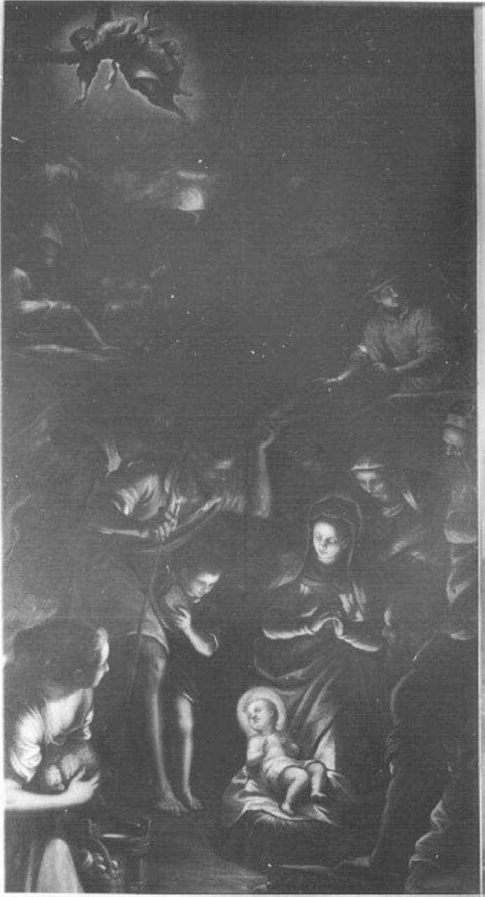 natività di Gesù (dipinto) di Maganza Alessandro (bottega) (inizio sec. XVII)