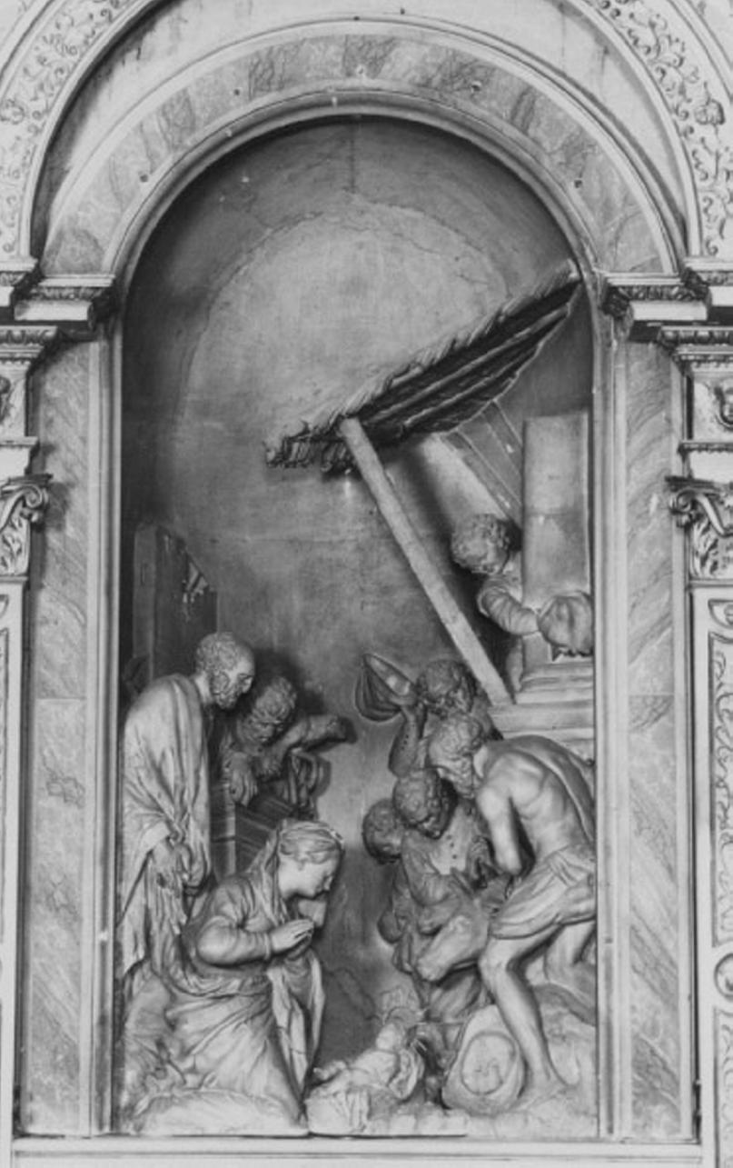 natività di Gesù (gruppo scultoreo) di Casetti Giacomo (sec. XVII)