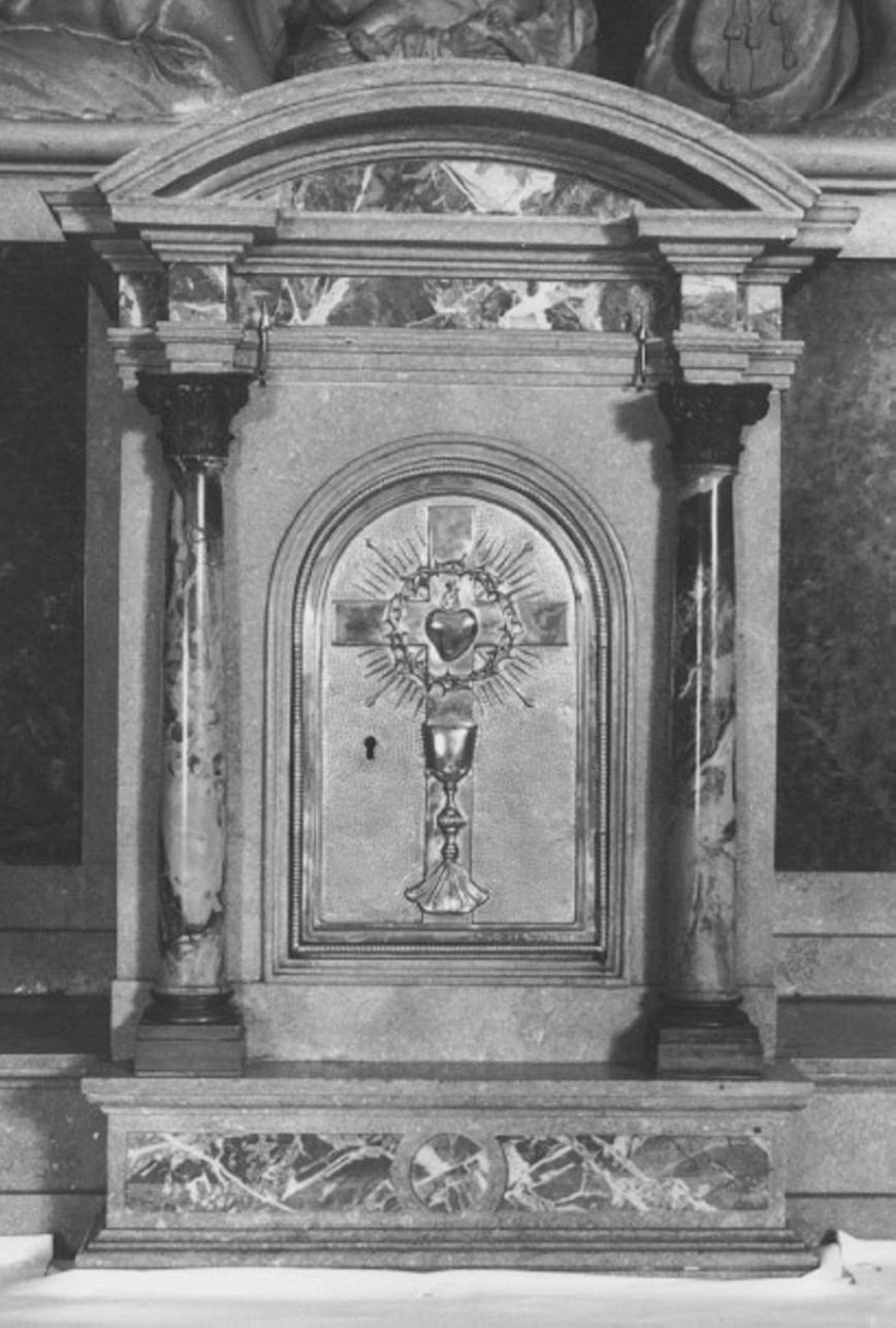 tabernacolo - a frontale architettonico - ambito vicentino (secc. XIX/ XX)