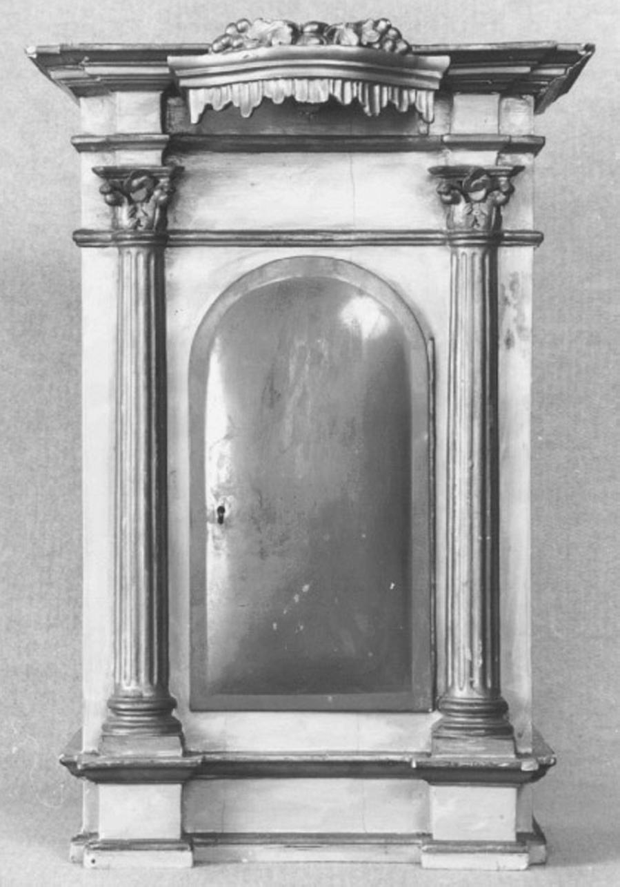tabernacolo - a frontale architettonico - ambito vicentino (metà sec. XIX)