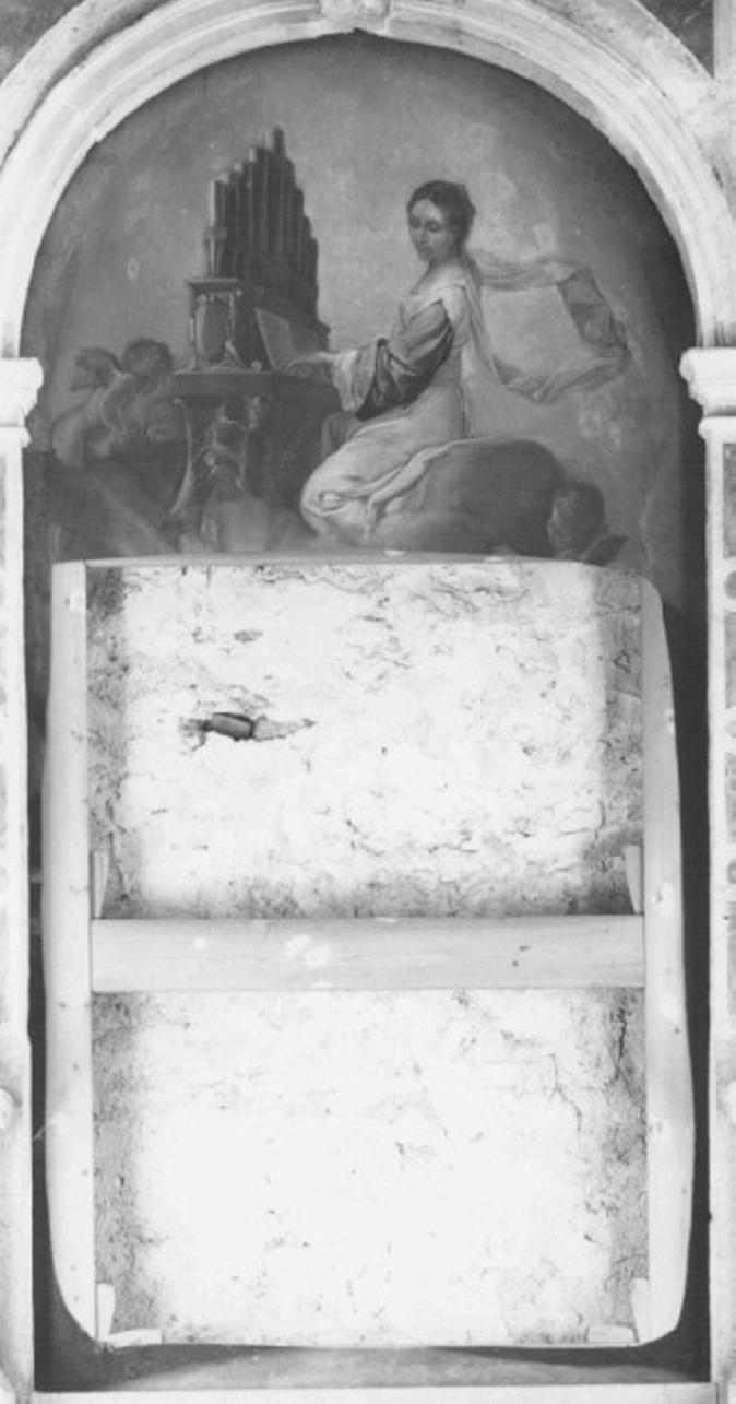 Santa Cecilia (dipinto, frammento) di Carpioni Giulio (maniera) (sec. XVII)