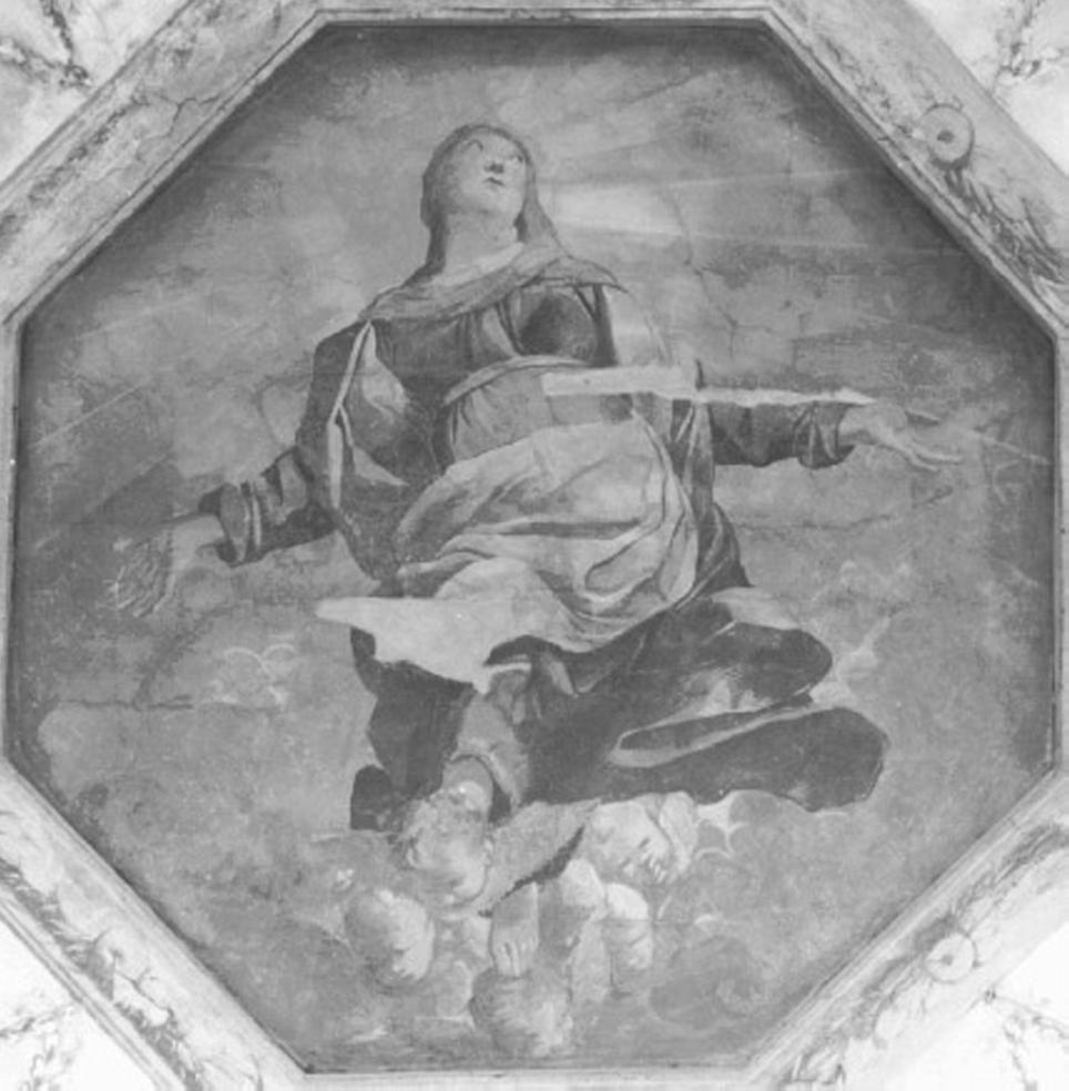 assunzione della Madonna (dipinto) di Carpioni Giulio (maniera) (sec. XVII)